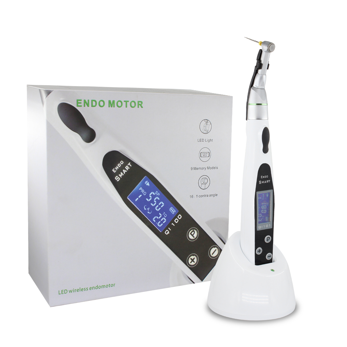 Dental Endo Motor Apex Locator - 歯科用モーター,ポストレーター付き歯科矯正治療,16:1,ワイヤレス