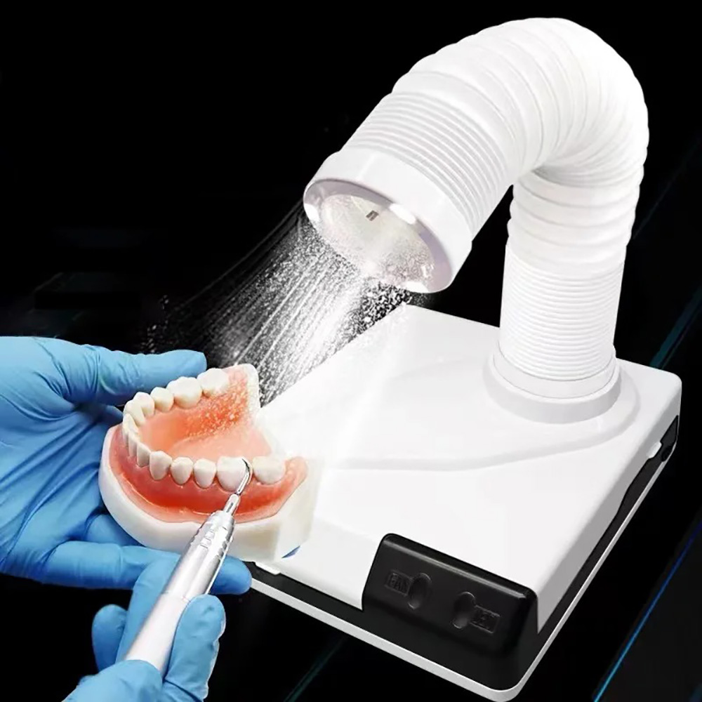 Dental Lab Dust Collector - 歯科技工所-掃除機60w,集塵機,デスクトップ吸引機,デュアルパーパスサクションファン,LED