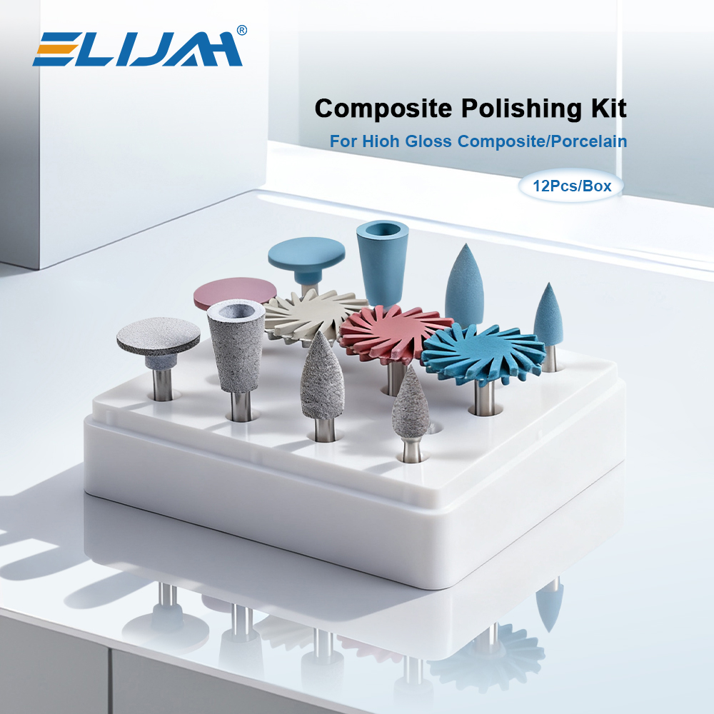 Dental Impression Material Kit - 12 ピース/箱歯科 RA ゴムダイヤモンド樹脂研磨ホイールシリコーン複合樹脂研削と研磨セット歯科材料
