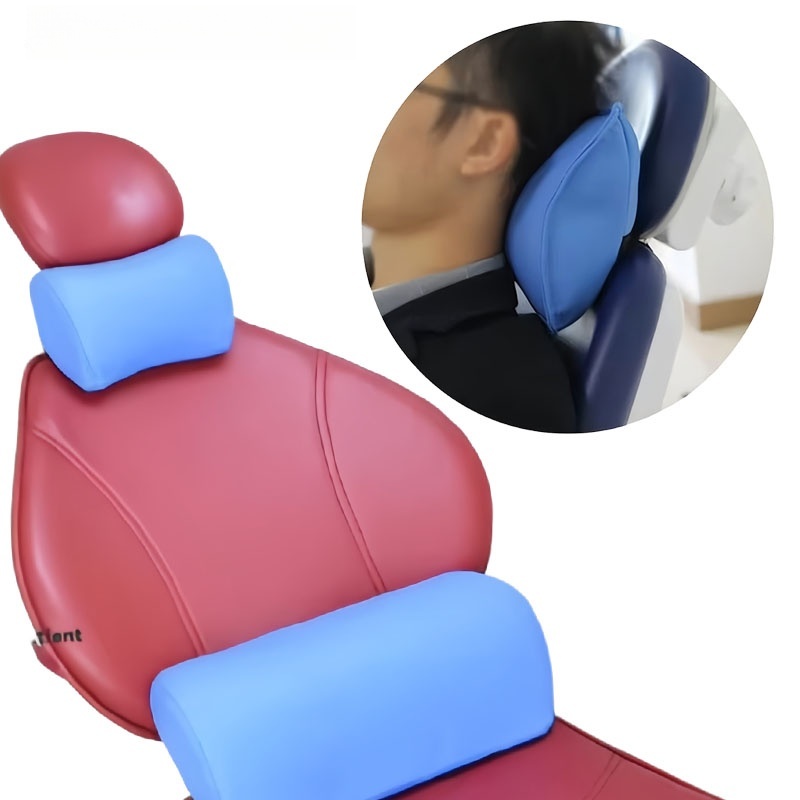 Dental Chair Unit Complete - 歯科用レザー製腰当てクッション、ネックピロー、メモリーフォーム、歯科医用チェア用アクセサリー、歯科用チェア用ネッククッション、腰当てクッションセット