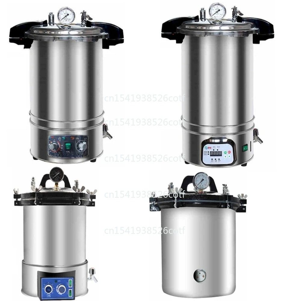 Dental Autoclave Sterilizer 18L - 18L/24L ステンレス製自動蒸気滅菌器 オートクレーブポット 研究室 医療 歯科