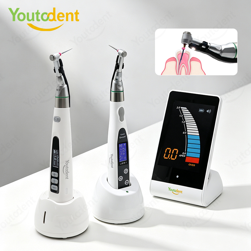 Dental Endo Motor Apex Locator - Youtodent ワイヤレスLEDエンドモーター アペックスロケーターセット 16:1 コントラアングルハンドピース 歯科根管治療用器具