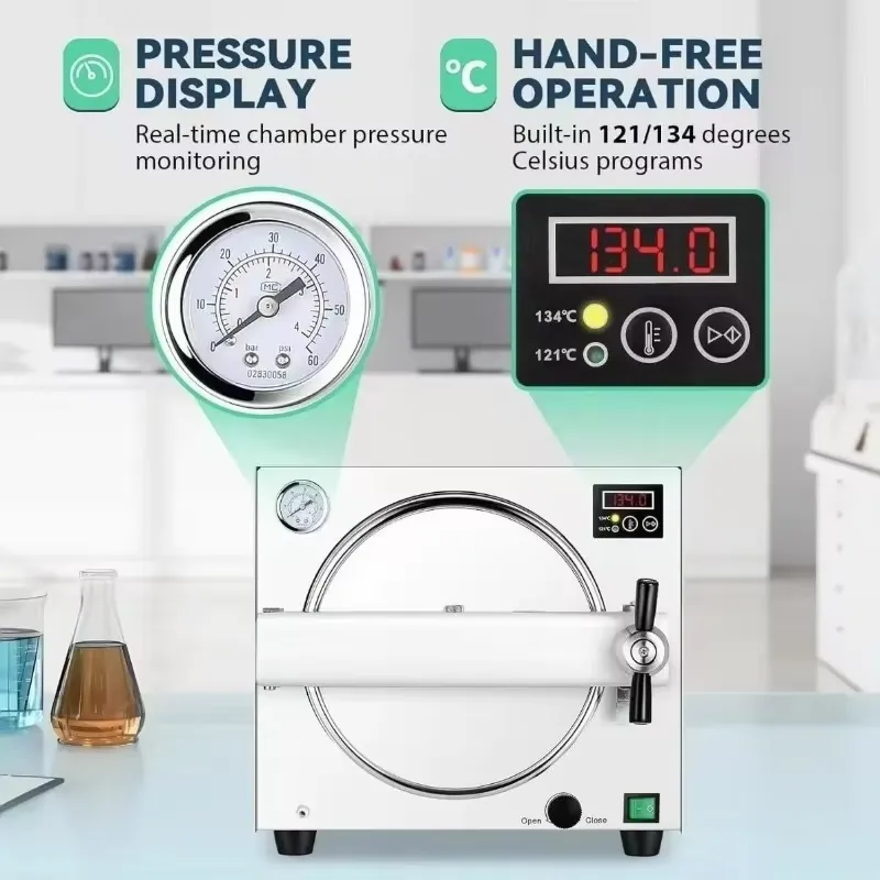 2026年新製品、高品質、18L縦型オートクレーブ蒸気滅菌器 - Dental Autoclave Sterilizer 18L のレビューと価格