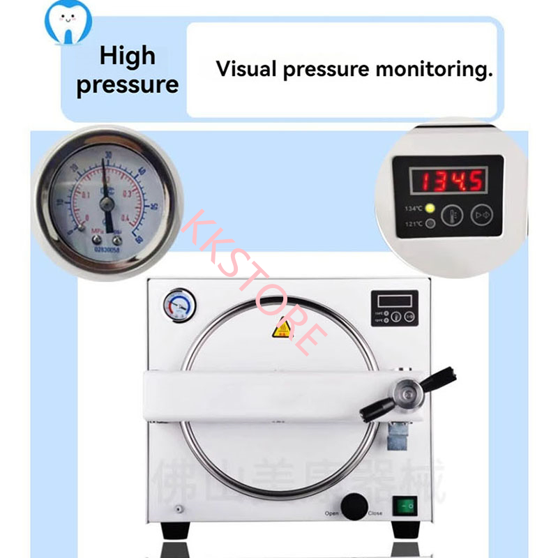 歯科用オートクレーブ縦型滅菌器 ポータブル滅菌器 ネイルアー - Dental Autoclave Sterilizer 18L のレビューと価格