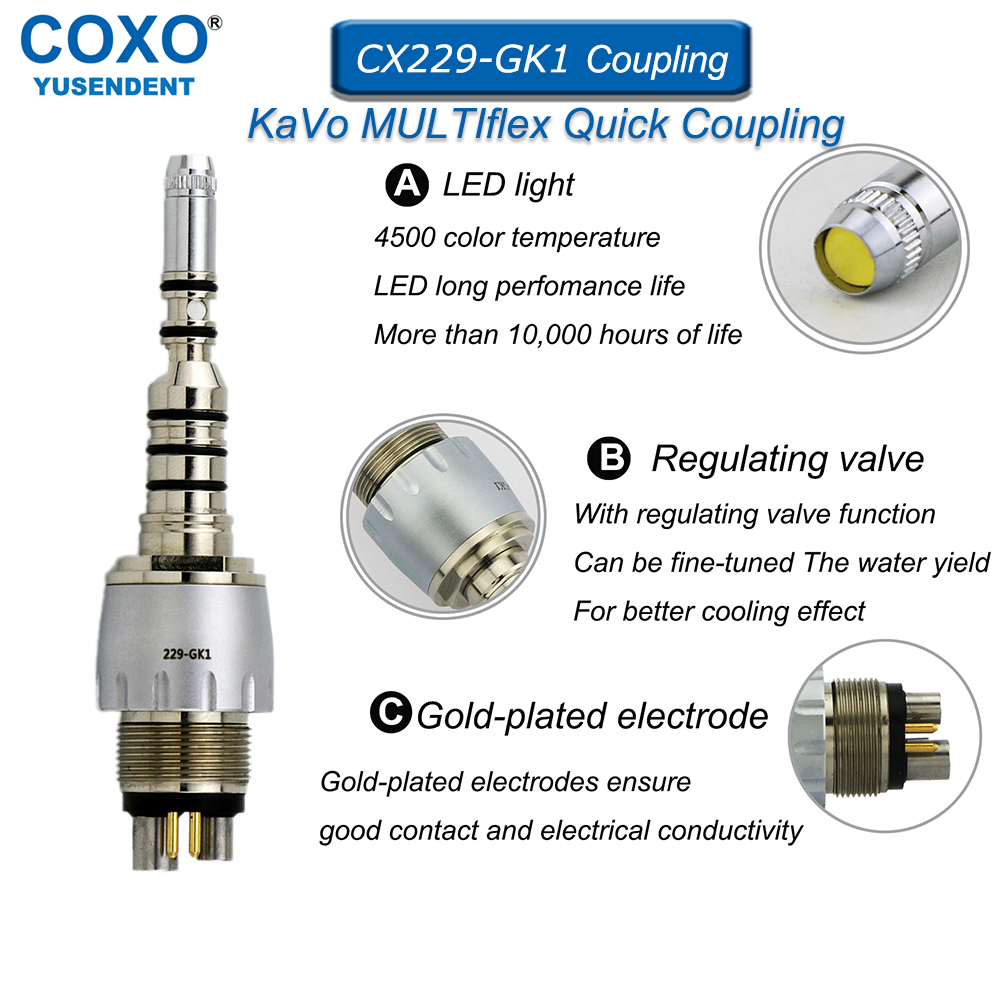Coxo-クイックカップリング,kavo wh nsk用光フ - Dental Handpiece Low Speed のレビューと価格