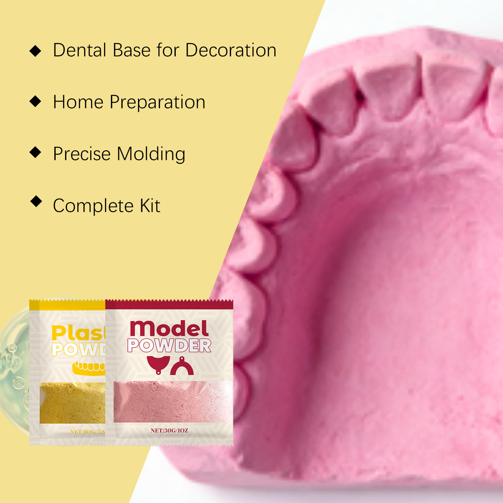 歯の模型キット、DIY印象採取セット、歯科教育用、歯の印象を - Dental Impression Material Kit のレビューと価格