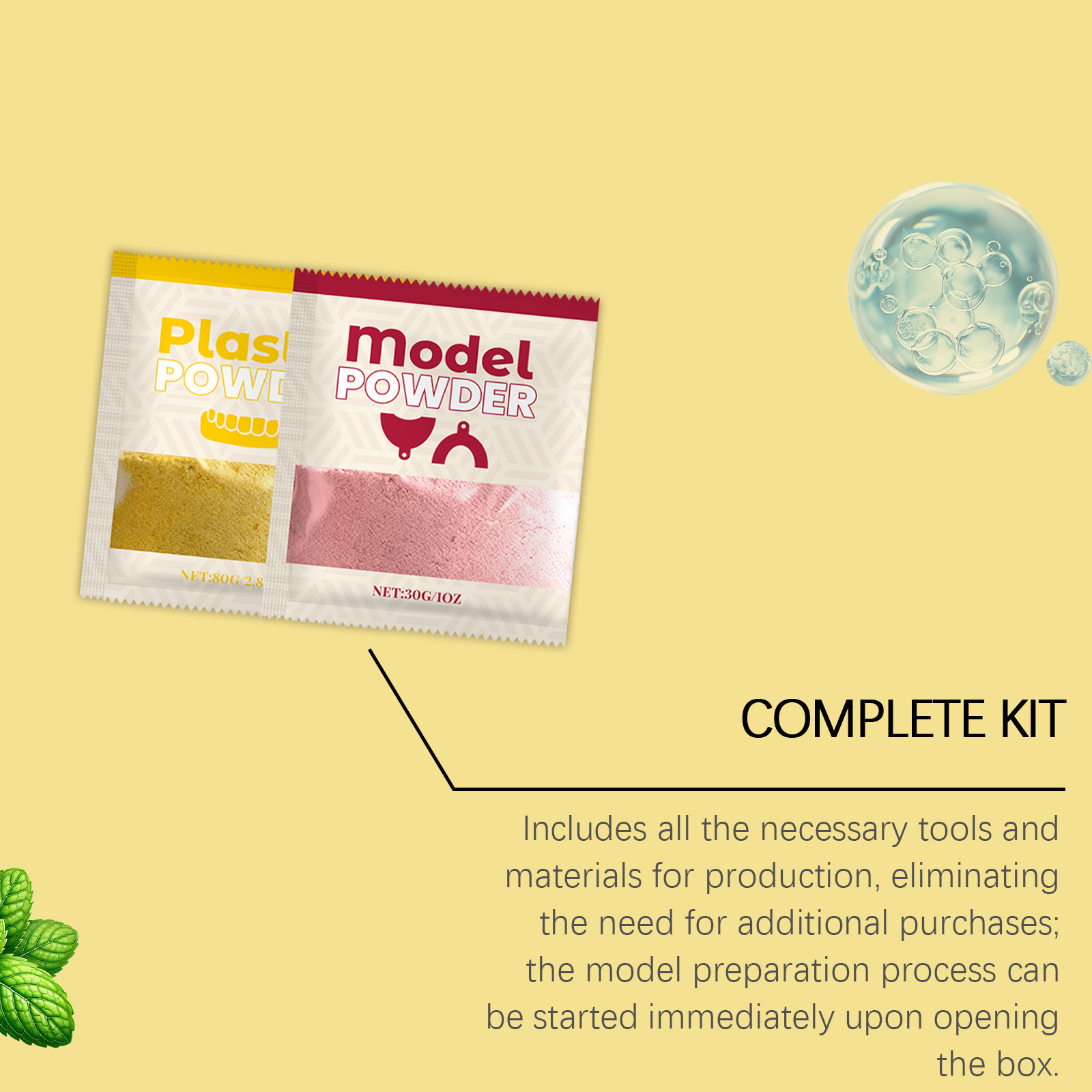 歯の模型キット、DIY印象採取セット、歯科教育用、歯の印象を - Dental Impression Material Kit のレビューと価格