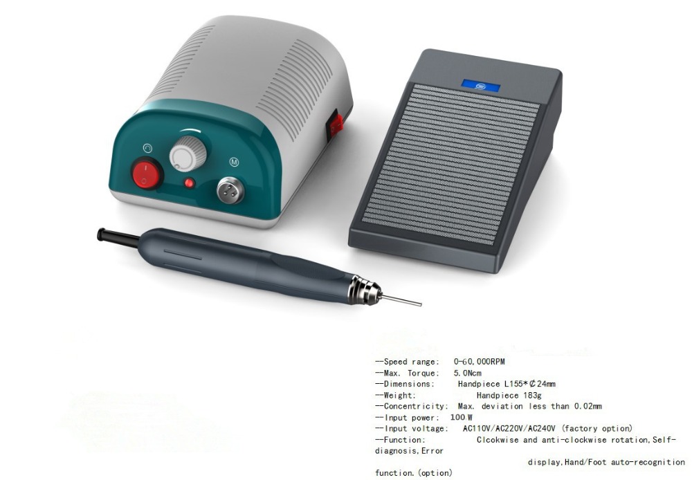 歯科用研磨機 ノンカーボンブラシレスマイクロモーターマシン  - Dental Lab Micromotor 50K Rpm のレビューと価格