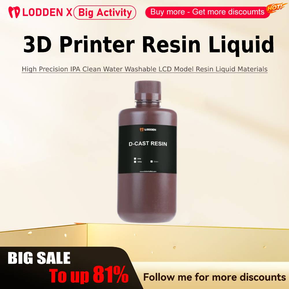 Lodden 3D プリンタ樹脂液体 385/405nm 高 - Dental 3D Printer Resin のレビューと価格