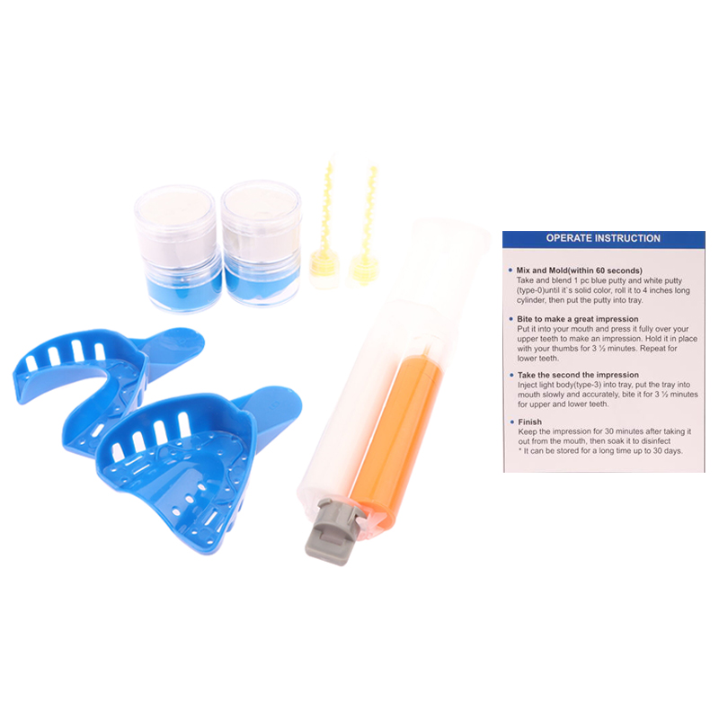 歯科印象材料、軽量ボディパテベース、パテ触媒、ミキシングチッ - Dental Impression Material Kit のレビューと価格