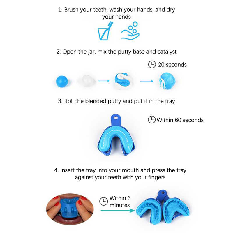歯科印象材料、軽量ボディパテベース、パテ触媒、ミキシングチッ - Dental Impression Material Kit のレビューと価格