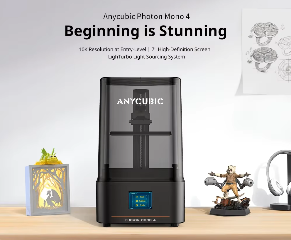 Photon Mono 4 10K LCD樹脂3Dプリンター - Dental 3D Printer Resin のレビューと価格